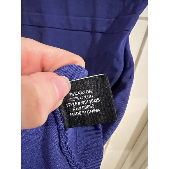 W118 by Walter Baker Navy Dress Women Sz XS Sleeveless Round Neck - Picture 3 of 8